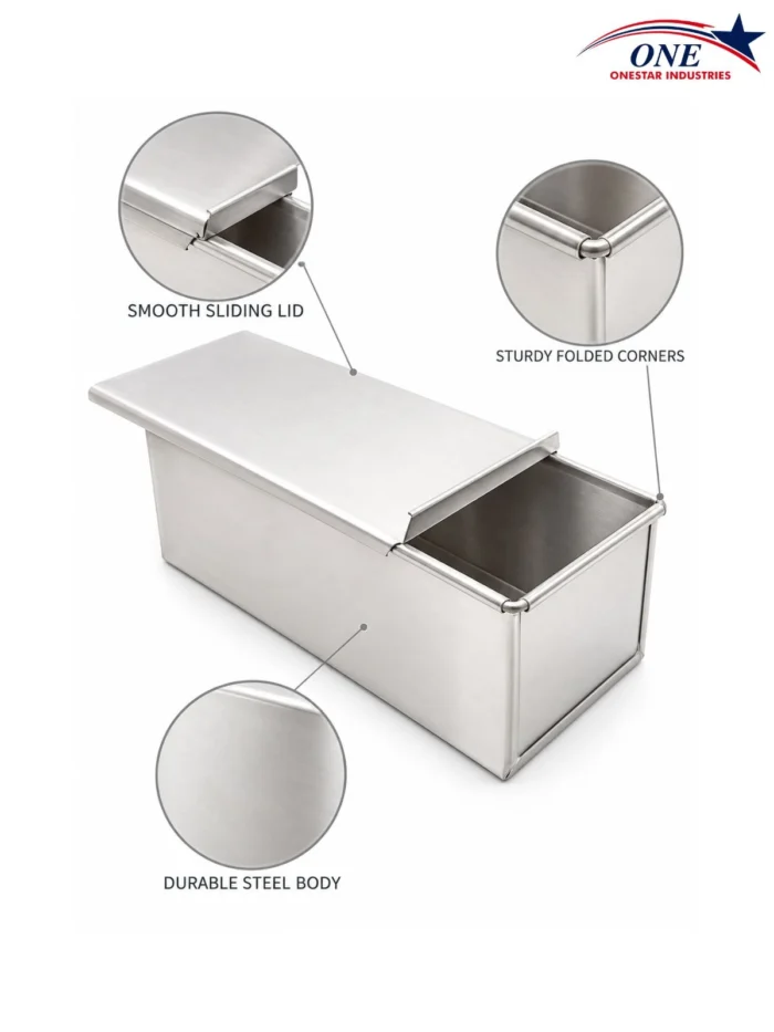 Sandwich Bread Moulds | Steel & Aluminium | 800g & 1000g