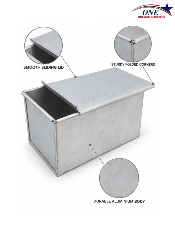 Sandwich Bread Moulds | Steel & Aluminium | 800g & 1000g