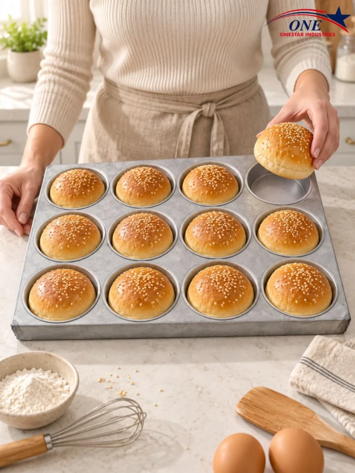 Burger Bun Tray | Aluminium | 6, 12, 15 & 18 Cups