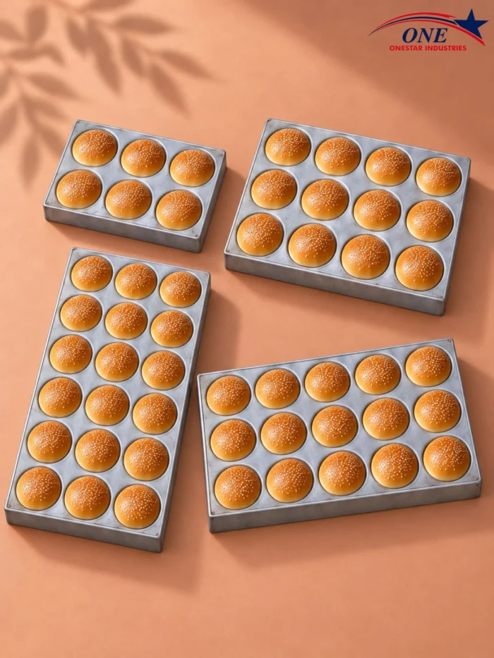 Burger Bun Tray | Aluminium | 6, 12, 15 & 18 Cups