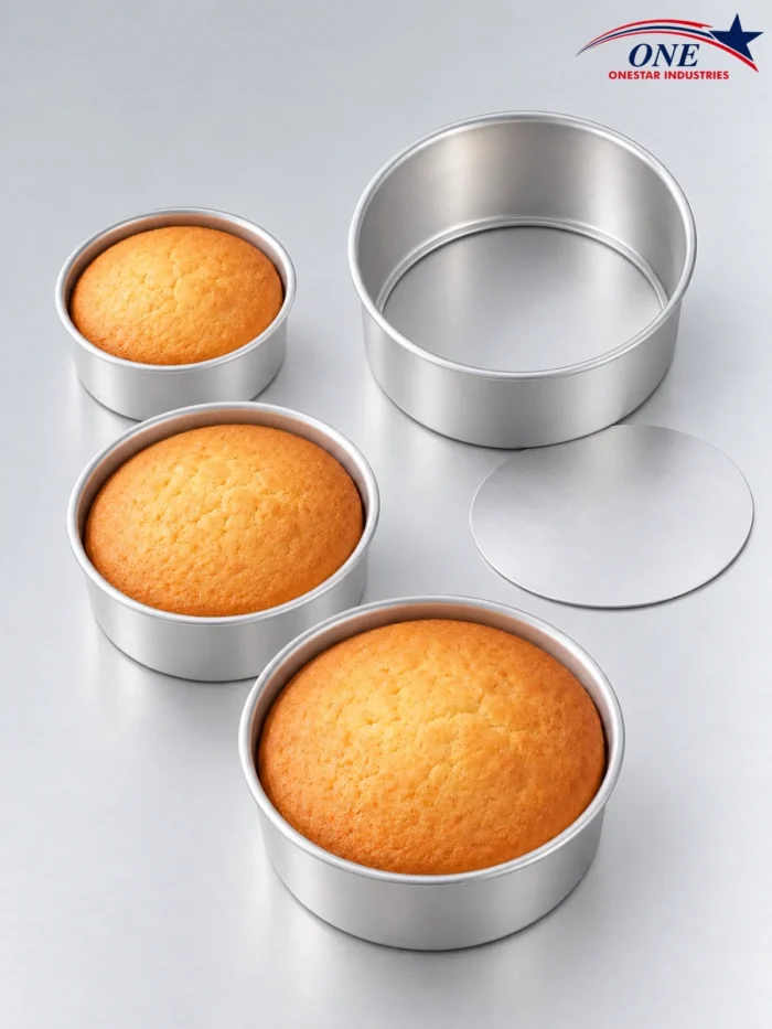 Loose Bottom Cake Tin | Aluminium Baking Mould | 5, 6, 7 & 8 Inch